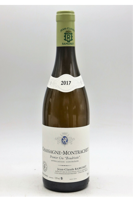 Ramonet Chassagne Montrachet 1er cru Boudriottes 2017 blanc