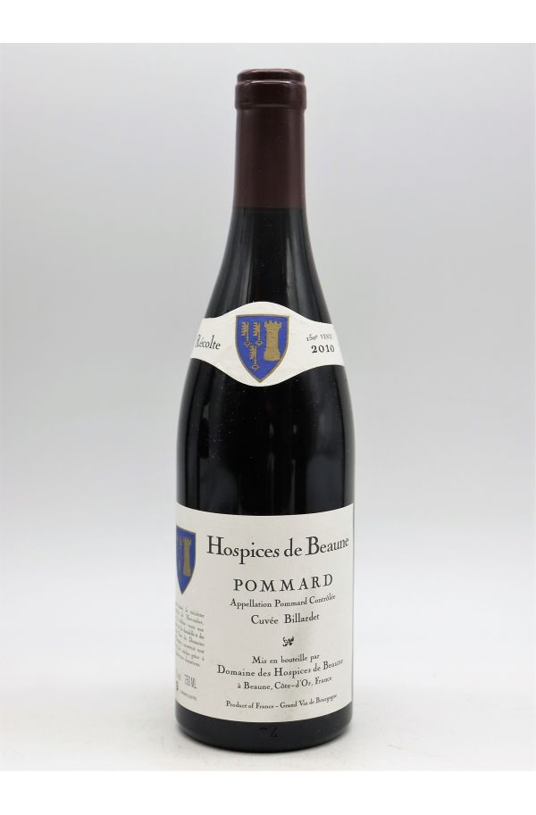 Hospices de Beaune Pommard Cuvée Billardet 2010