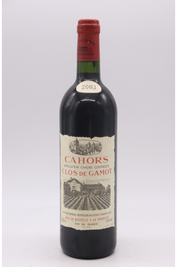 Clos de Gamot Cahors 2003