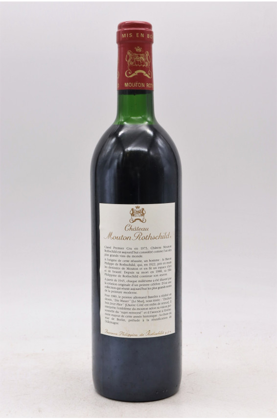 Mouton Rothschild 1989 - 10% DISCOUNT !