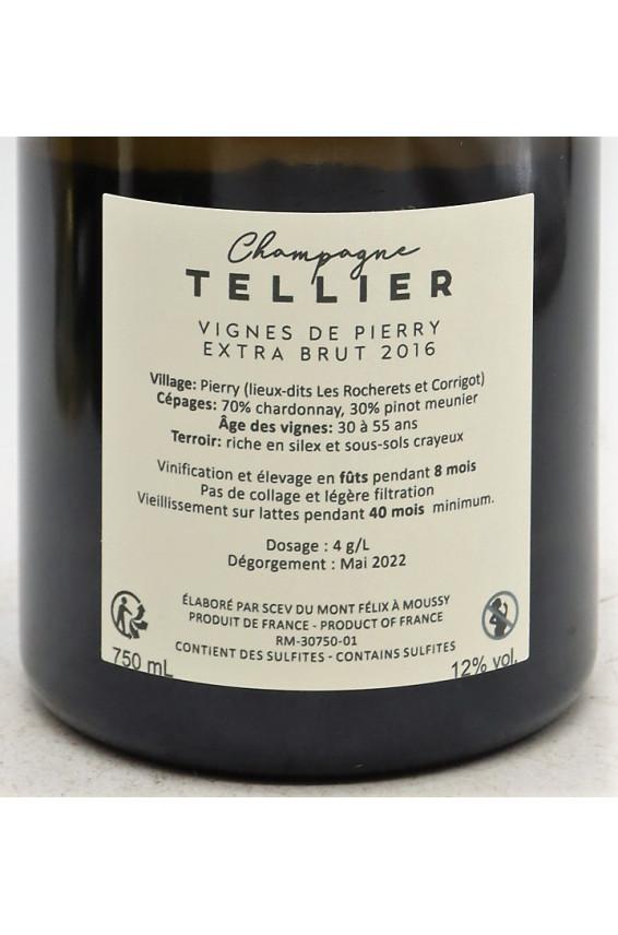 Tellier 1er cru Vignes de Pierry Extra Brut 2016