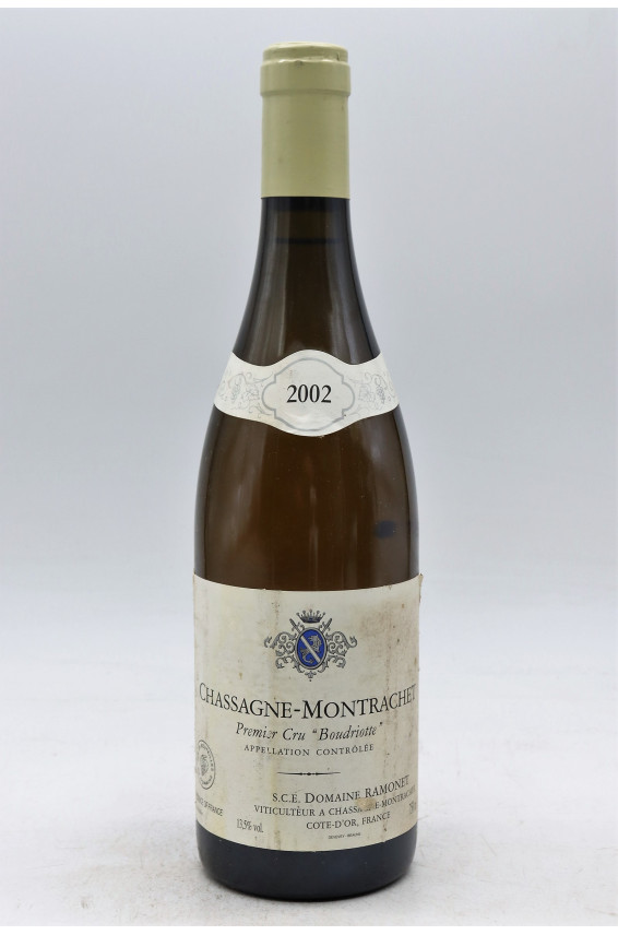 Ramonet Chassagne Montrachet 1er cru Boudriottes 2002 blanc