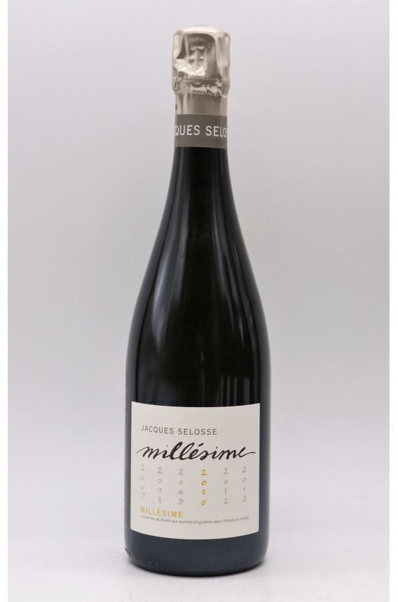 Champagne Jacques Selosse Millésime 2010 - Bouteille Collector Grand Cru