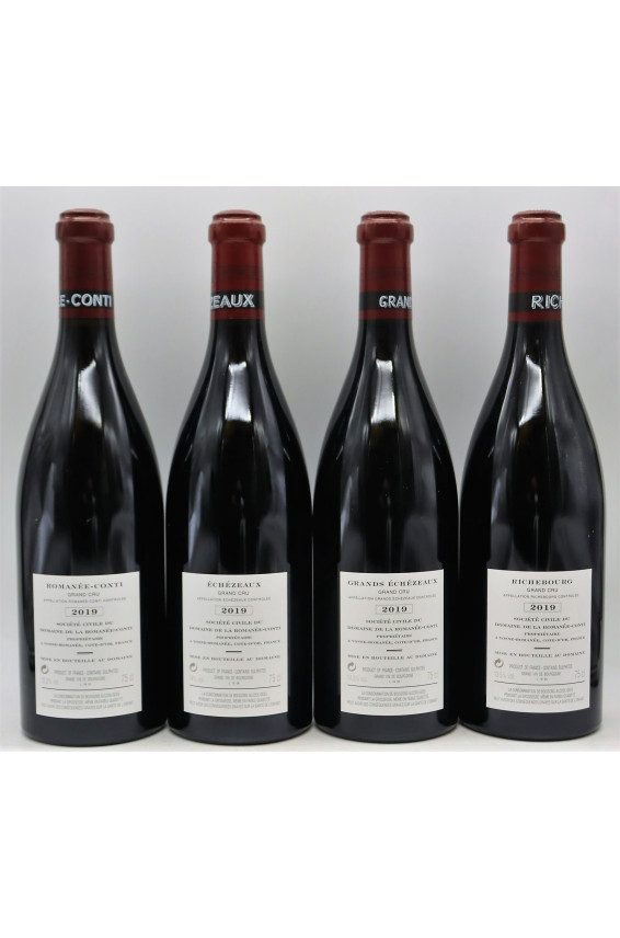 Romanée Conti 2019 Assortment 8 bottles (1 RC, 2 T, 1 R, 2 RSV, 1 E, 1 GE)