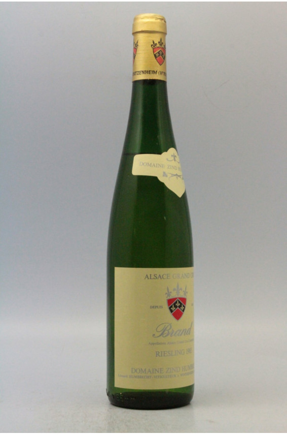 Zind Humbrecht Alsace Riesling Grand cru Brand 1985 - PROMOTION -5% !