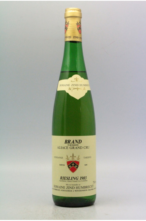 Zind Humbrecht Alsace Riesling Grand cru Brand Vendanges Tardives 1983 - PROMOTION -5% !