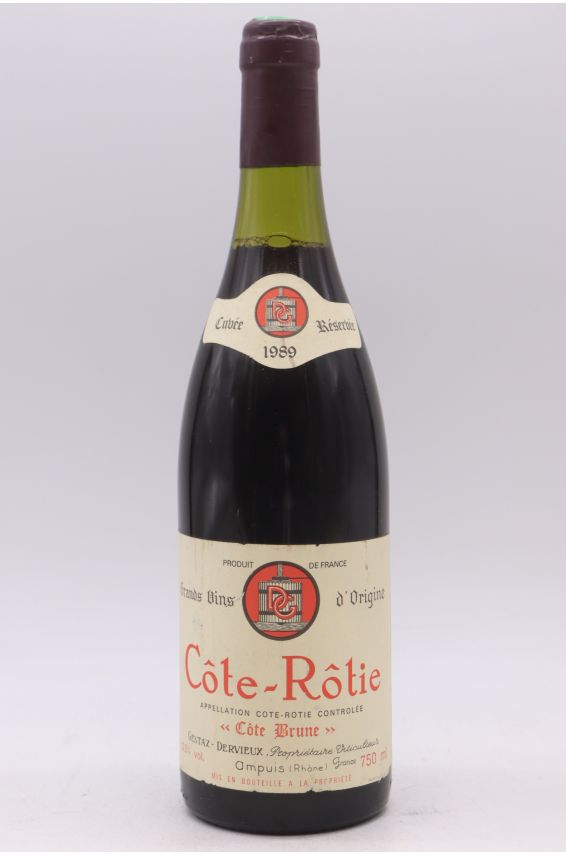 Gentaz Dervieux Côte Rôtie Côte Brune 1989 -5% DISCOUNT !