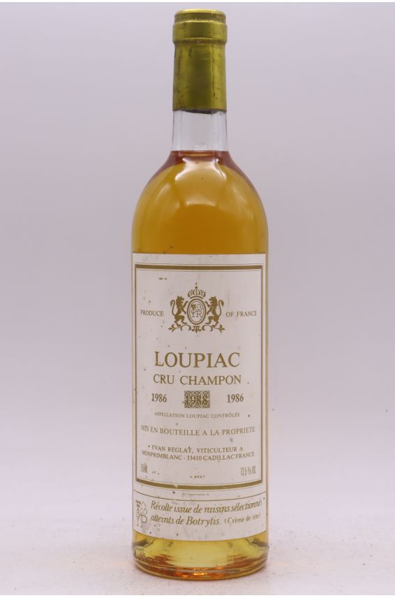 Loupiac Cru Champon Crème de Tête 1986