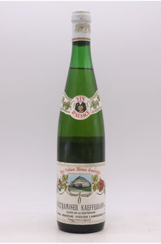 Binner Alsace Grand cru Gewurztraminer Kaefferkopf Cuvée Centenaire 1988 -10% DISCOUNT !