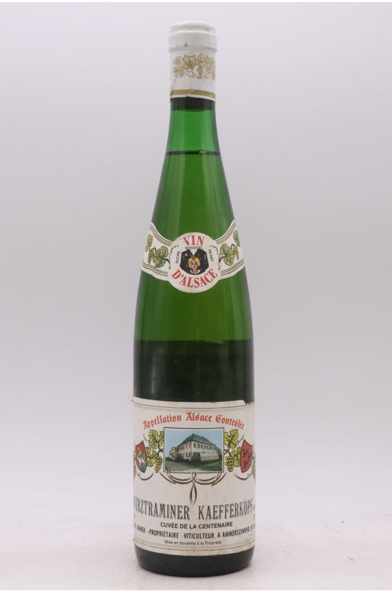 Binner Alsace Grand cru Gewurztraminer Kaefferkopf Cuvée Centenaire 1988 -10% DISCOUNT !