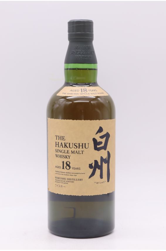 Hakushu Single Malt Whisky 18 ans d'âge 70cl
