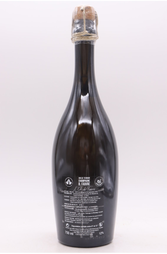 R. Faivre L'Or de Faivre Blanc de Meuniers Extra Brut