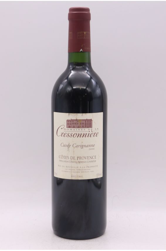 La Cressonière Côtes de Provence Cuvée Carignanne 2004