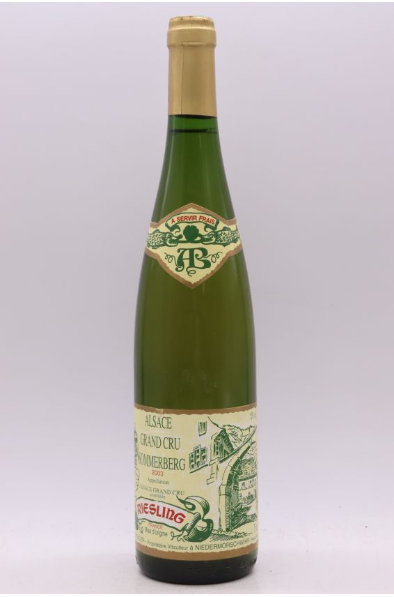 Albert Boxler Alsace grand cru Riesling Sommerberg 2003