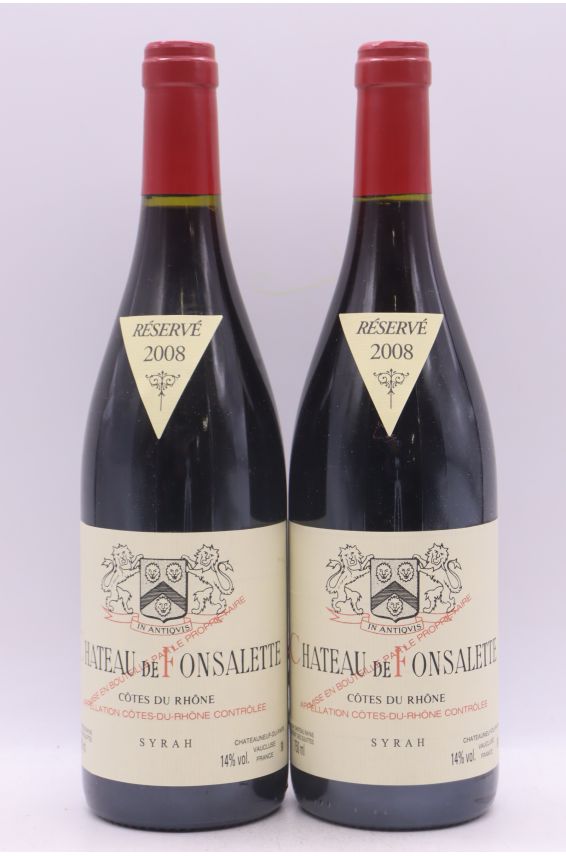 Fonsalette Syrah 2008