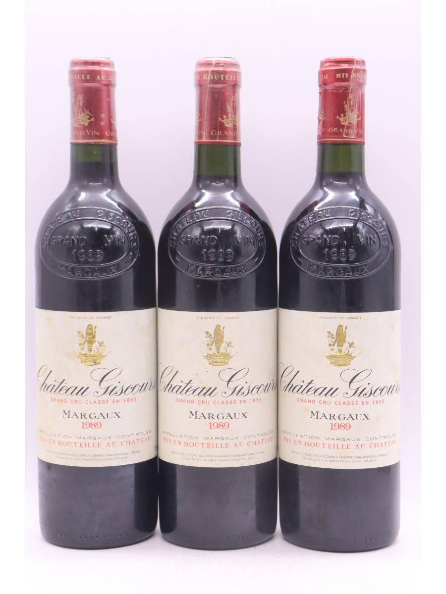 ☆ Margaux ☆Château Giscours 1989 Château Giscours 1989, Labarde (Margaux), 3ème cru classéScuffed