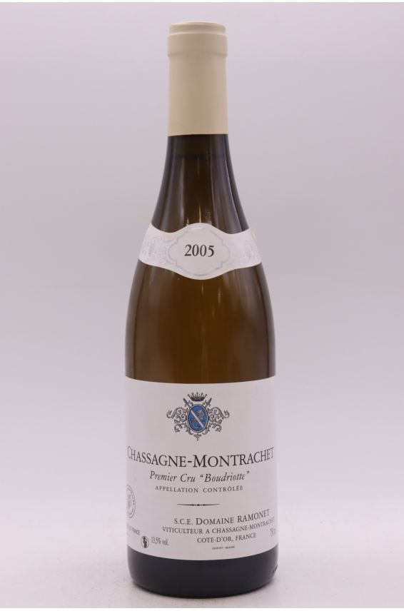 Ramonet Chassagne Montrachet 1er cru Boudriotte 2005 blanc