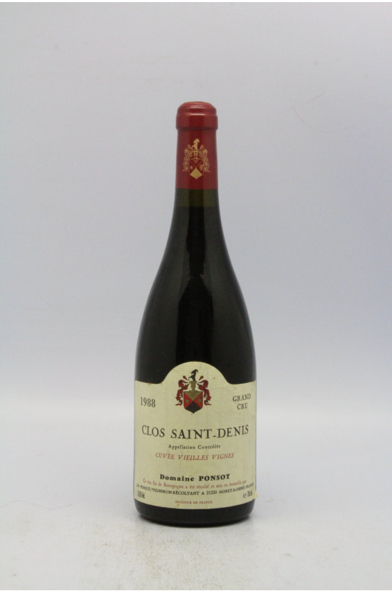Ponsot Clos Saint Denis vieilles vignes 1988