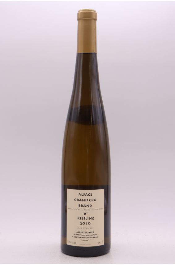 Albert Boxler Alsace Grand cru Riesling Brand K 2010