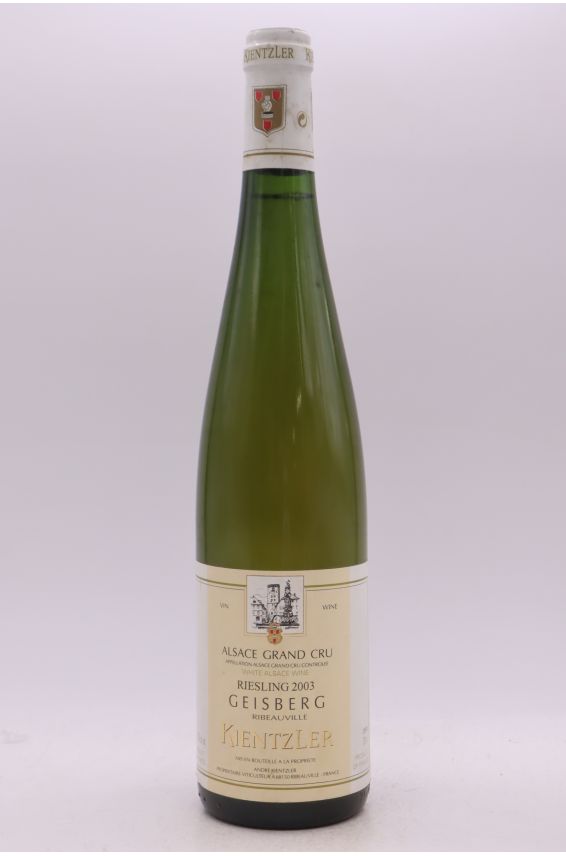Kientzler Alsace Grand Cru Riesling Geisberg 2003