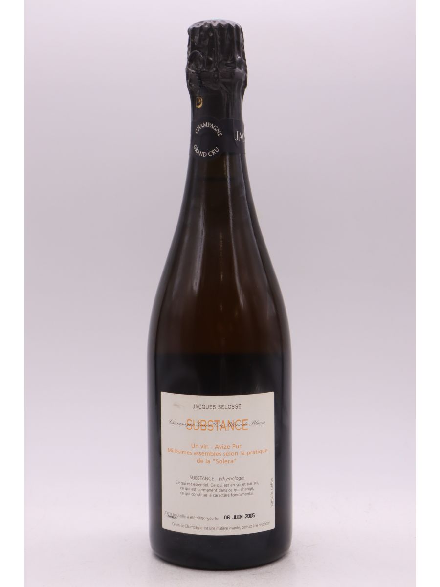 Selosse Jacques Substance シュブスタンス ジャック Blanc ジャック