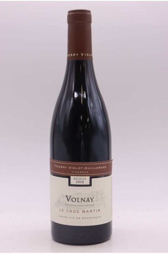 Thierry Violot Guillemard Volnay Le Cros Martin 2018