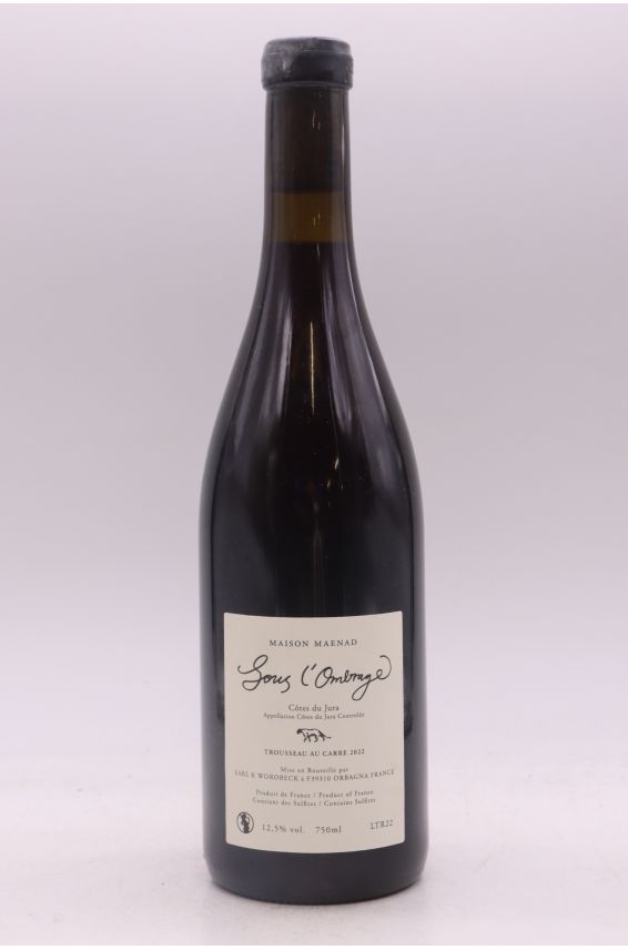 Maison Maenad Côtes du Jura Sous L'Ombrage Trousseau au Carré 2022
