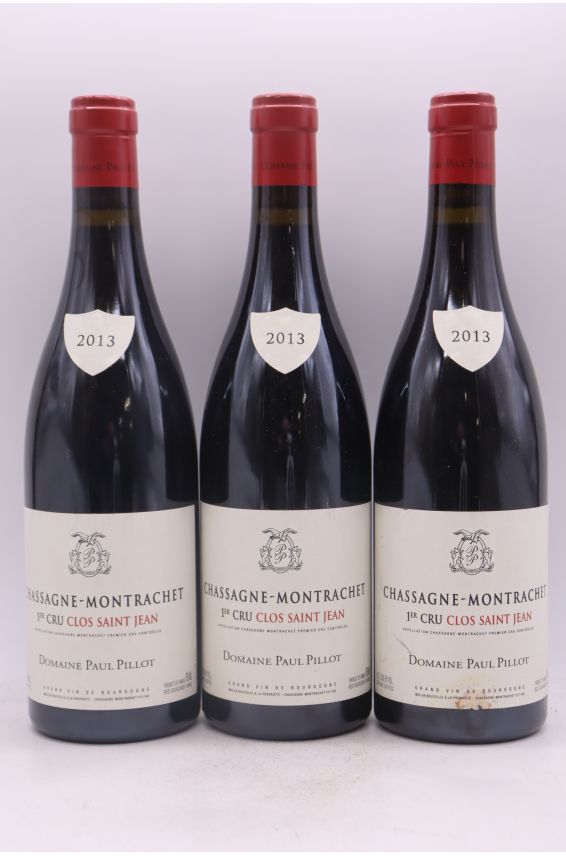Paul Pillot Chassagne Montrachet 1er cru Clos Saint Jean 2013 rouge