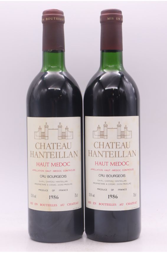 Château Hanteillan cru Bourgeois 1986 -5% DISCOUNT !