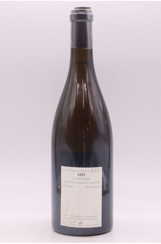 Alphonse Mellot Sancerre Génération XIX 2005 blanc