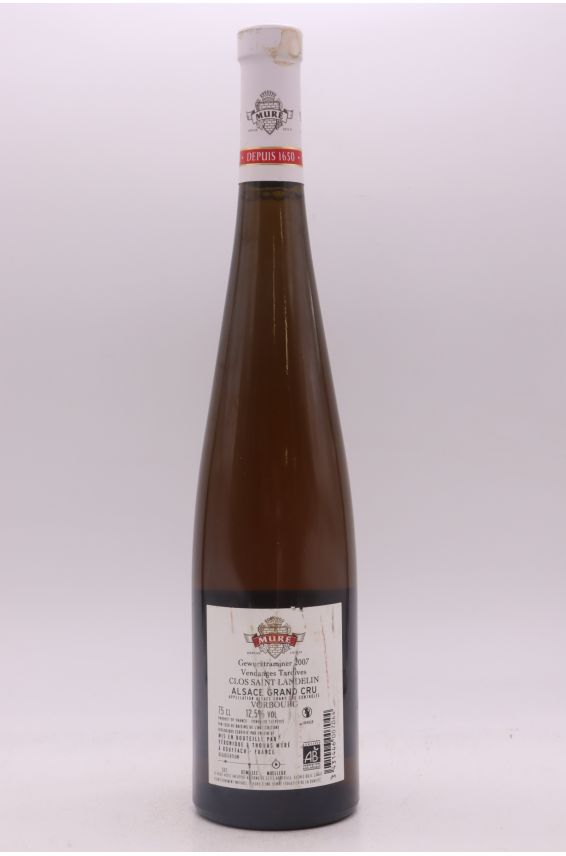 René Mure Alsace Grand cru Gewurztraminer Clos Saint Landelin Vorbourg Vendanges Tardives 2007