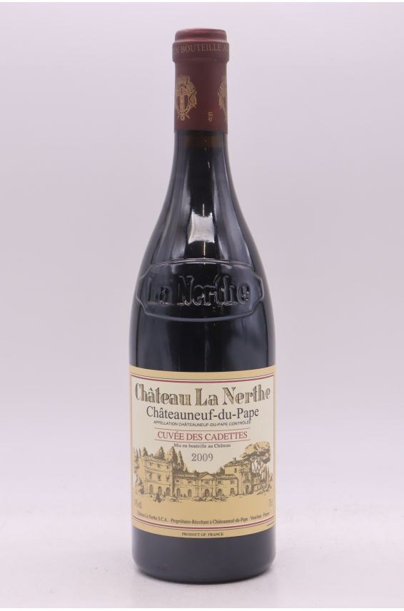 La Nerthe Châteauneuf du Pape Cuvée des Cadettes 2009