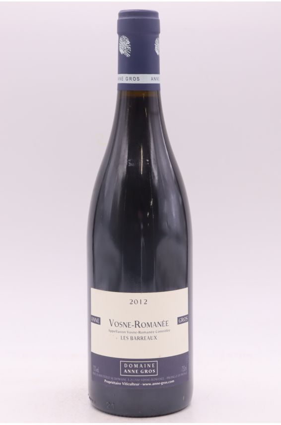 Anne Gros Vosne Romanée Les Barreaux 2012