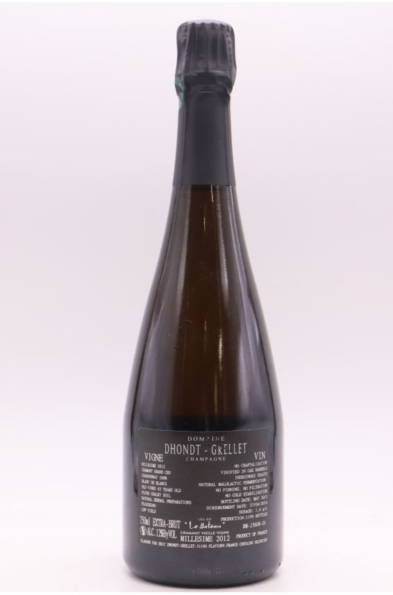 Dhondt Grellet Grand cru Blanc de Blancs Le Bateau Vieilles Vignes Extra Brut 2012
