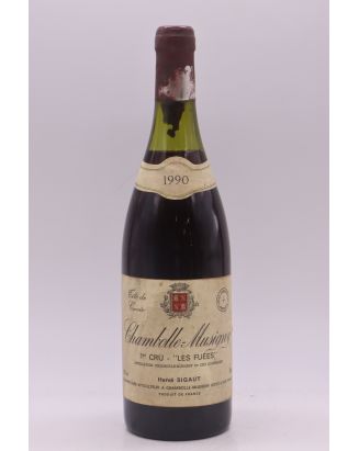 Anne et Hervé Sigaut Chambolle Musigny 1er cru Les Fuées 1990 -5% DISCOUNT !