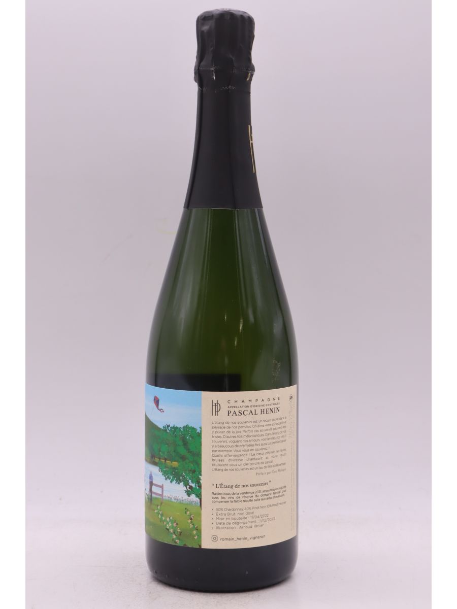 capture du vin Romain Hénin l’Etang de Nos Souvenirs