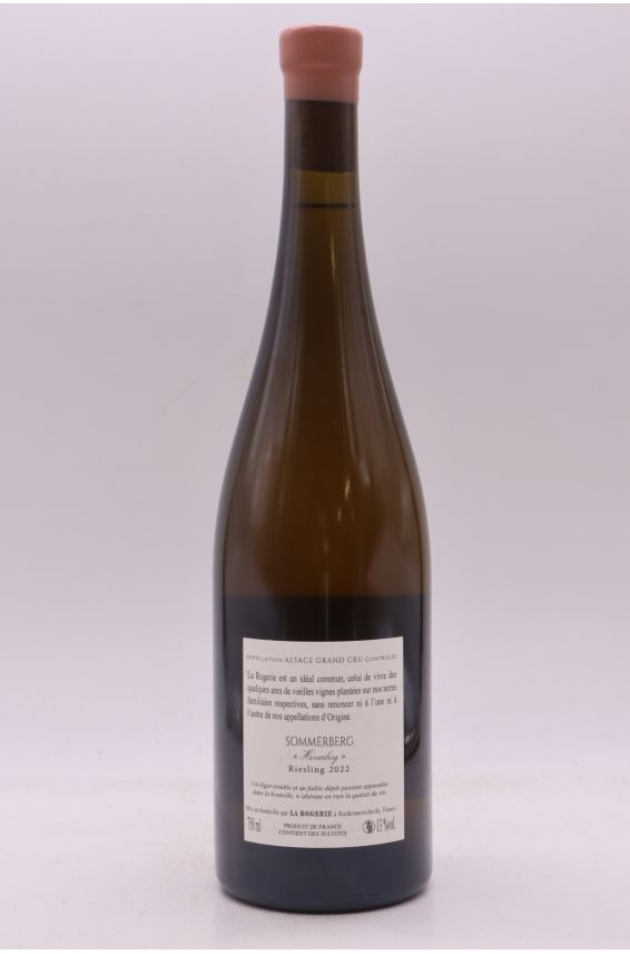 La Rogerie Alsace grand cru Riesling Sommerberg Niedermorschwihr 2022