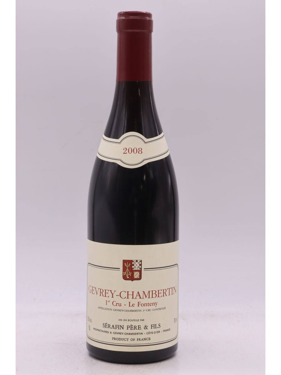 image du vin Sérafin Gevrey Chambertin 1er Cru le Fonteny 2008