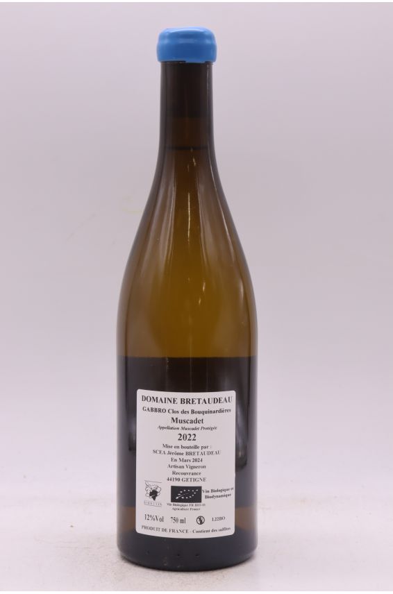 Jérôme Bretaudeau Muscadet Gabbro Clos des Bouquinardières 2022