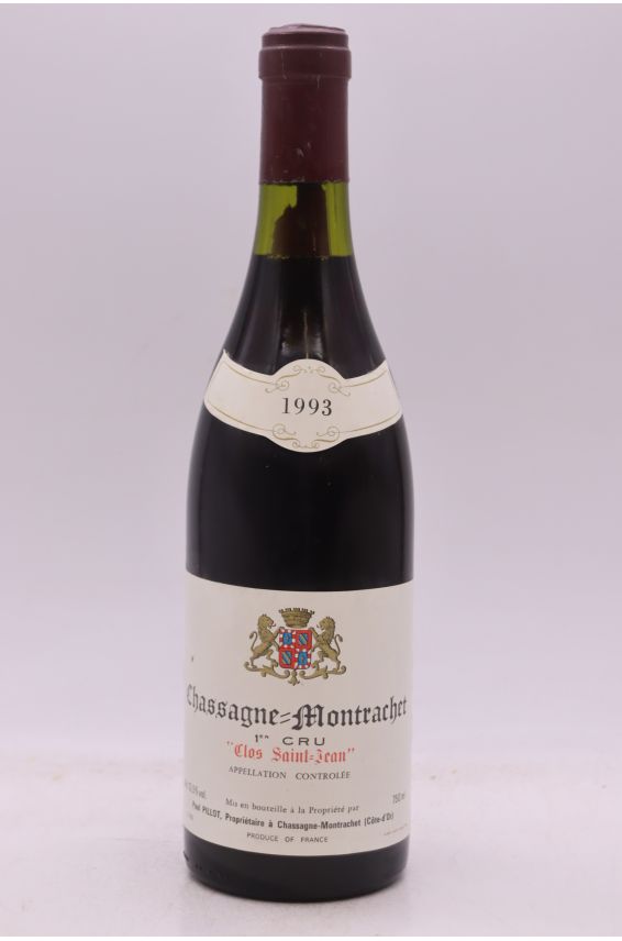 Paul Pillot Chassagne Montrachet 1er cru Clos Saint Jean 1993