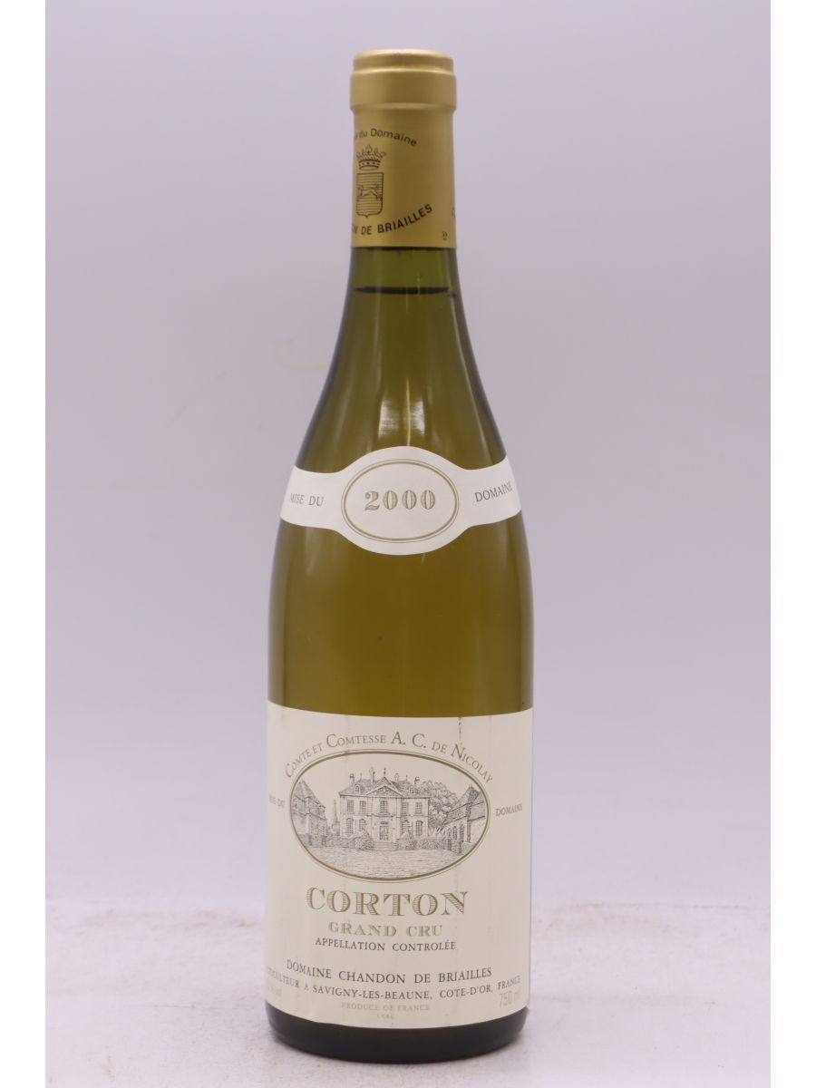 vue du vin Chandon de Briailles Corton 2000 Blanc