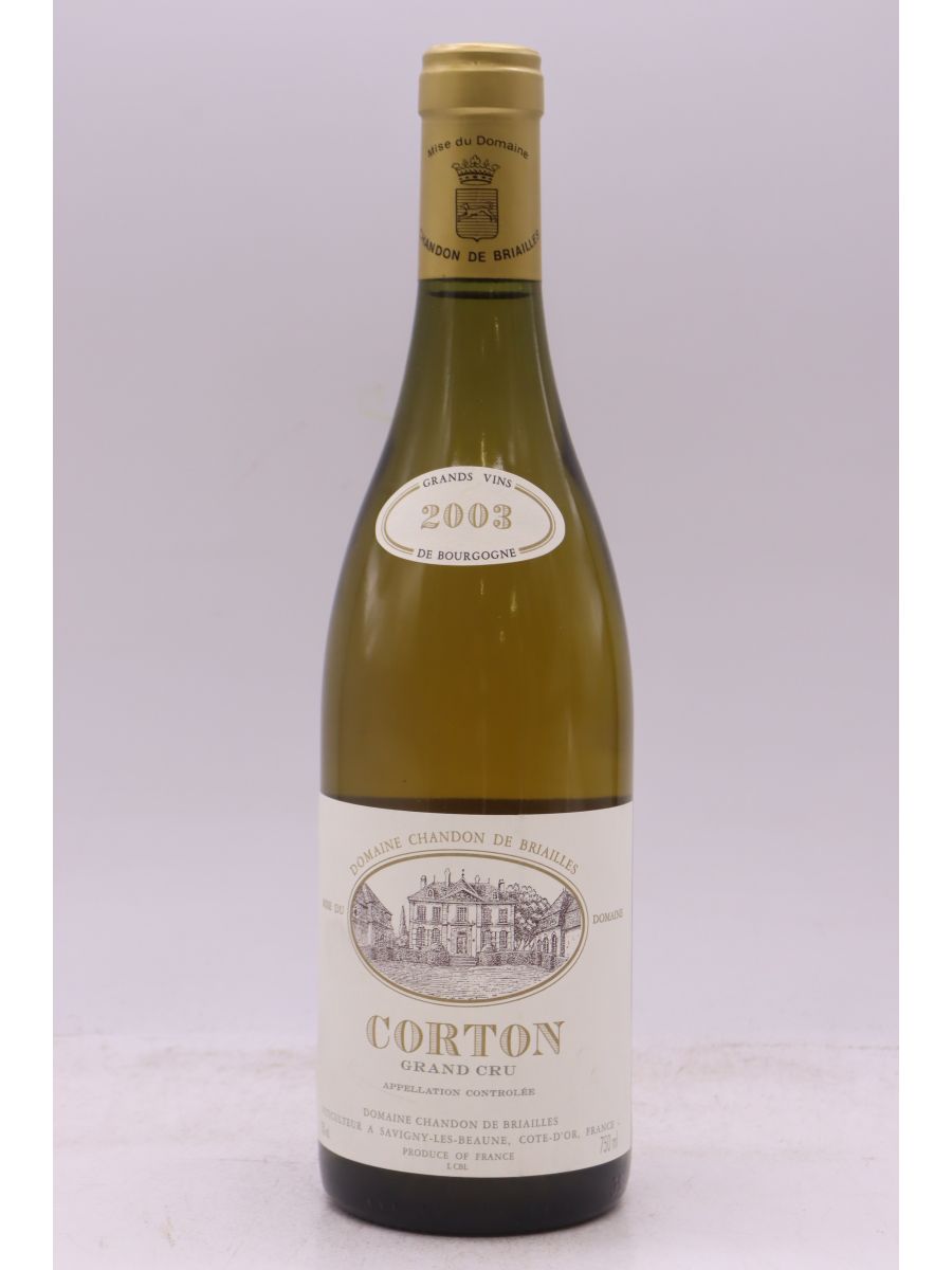 photo du vin Chandon de Briailles Corton 2003 Blanc