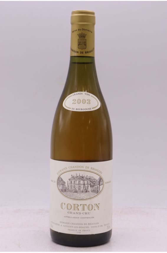 Chandon de Briailles Corton 2003 blanco