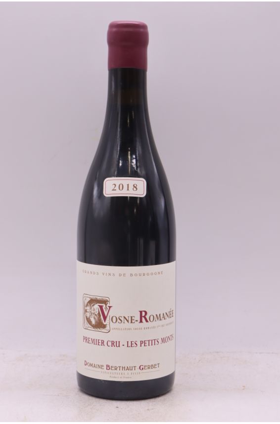 Berthaut Gerbet Vosne Romanée 1er cru Les Petits Monts 2018