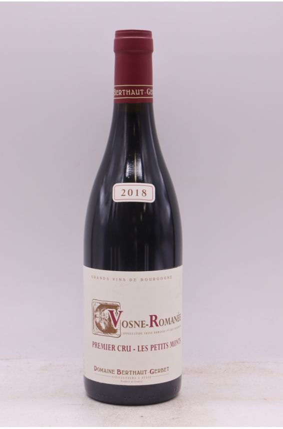 Berthaut Gerbet Vosne Romanée 1er cru Les Petits Monts 2018
