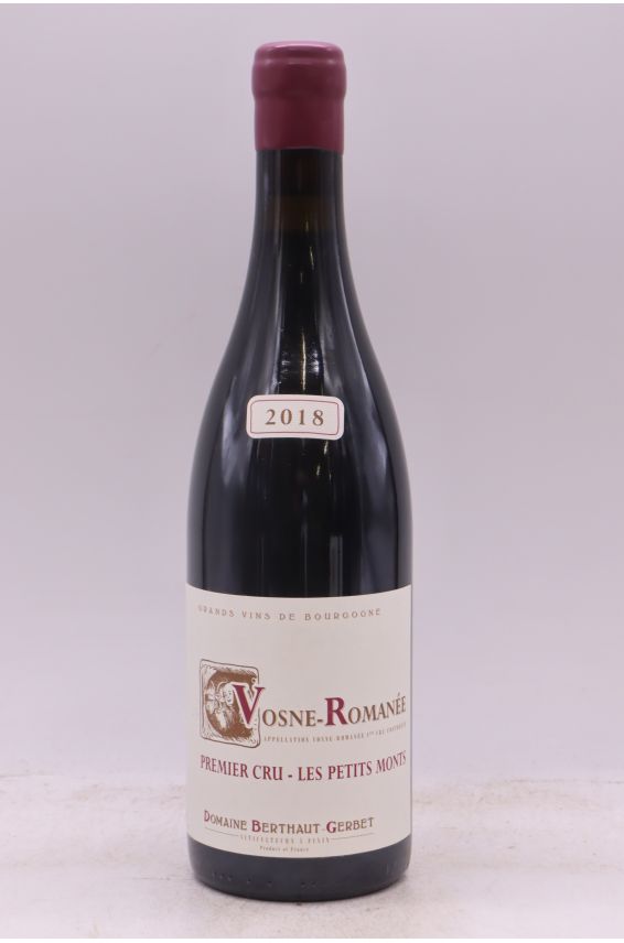 Berthaut Gerbet Vosne Romanée 1er cru Les Petits Monts 2018