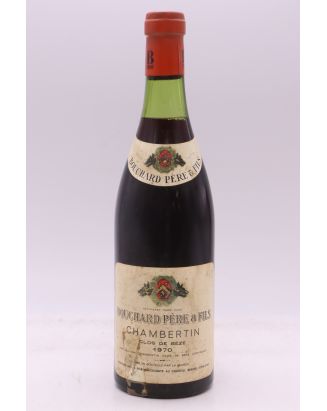 Bouchard P&F Chambertin Clos de Bèze 1970