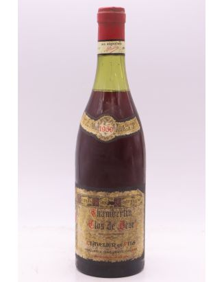 Clavelier et Fils Chambertin Clos de Bèze 1959 -15% DISCOUNT !