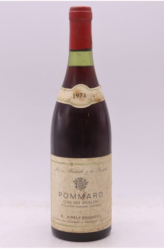 Virely Rougeot Pommard 1er cru Clos des Arvelets 1974 - AKTION -10% !