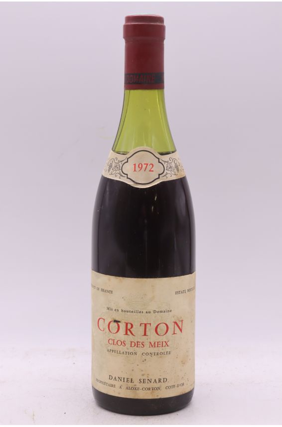 Daniel Senard Corton Clos des Meix 1972 - PROMO -15% !